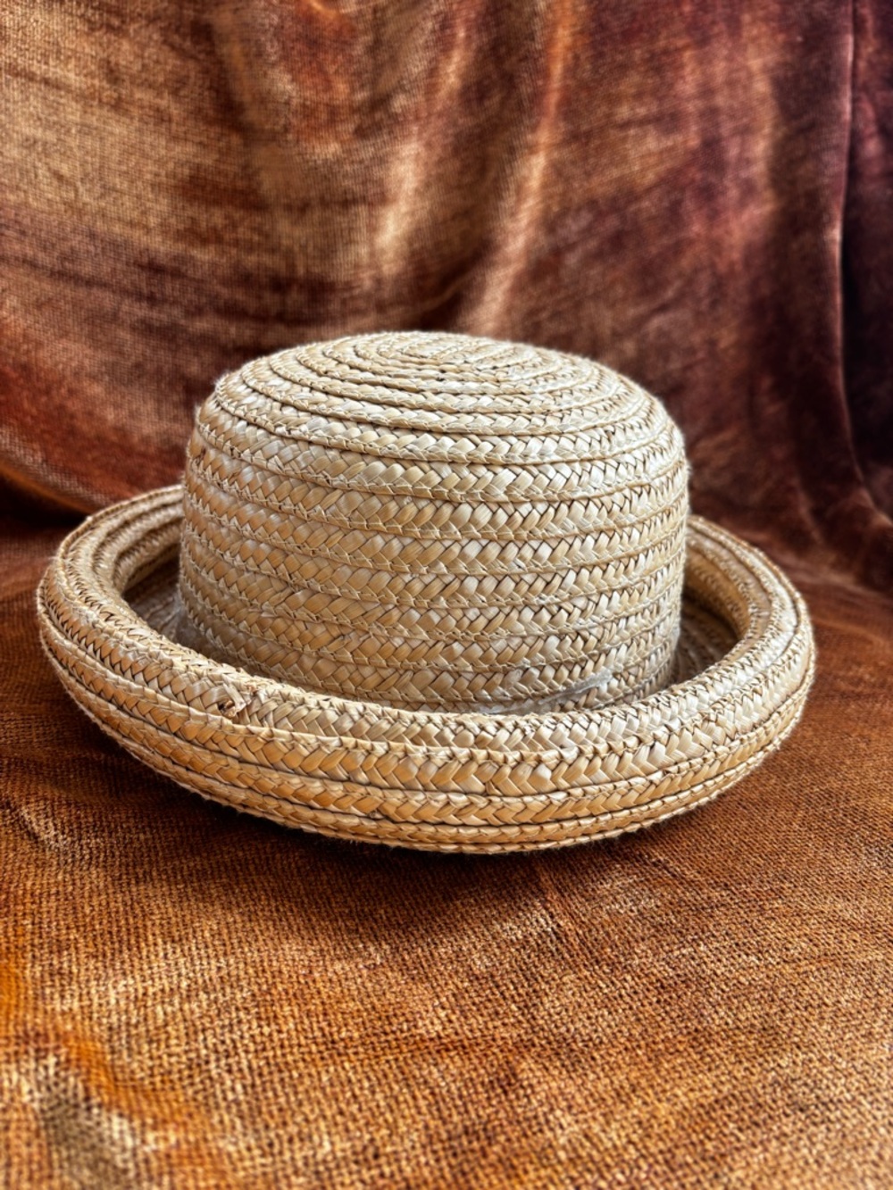 Natural Woven Straw Hat